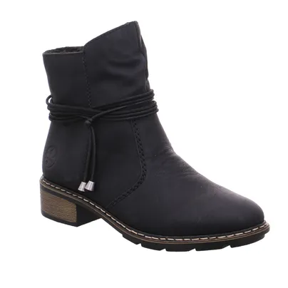 RIEKER Boot Schwarz Lederimitat RIEKER Boot Schwarz Lederimitat