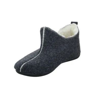 VAN DER LAAN Winter-Hausschuhe Grau Textil VAN DER LAAN Winter-Hausschuhe Grau Textil