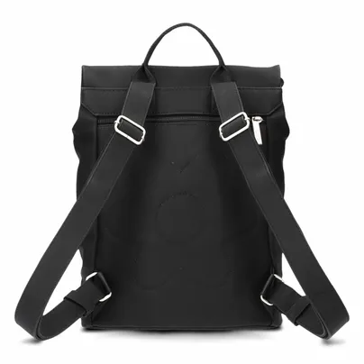 ZWEI Rucksack Schwarz Lederimitat ZWEI Rucksack Schwarz Lederimitat