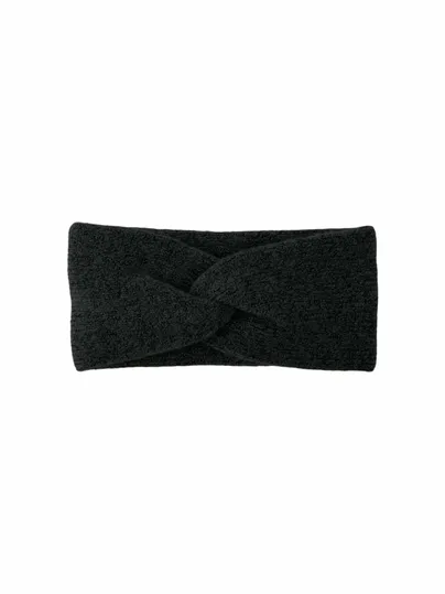PIECES vorne verschlungen Stirnband Schwarz Textil PIECES vorne verschlungen Stirnband Schwarz Textil