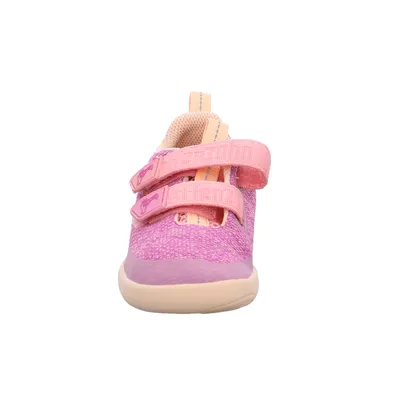 AFFENZAHN Komfortschuh Kleinkinder-Halbschuh Klett Pink Textil 