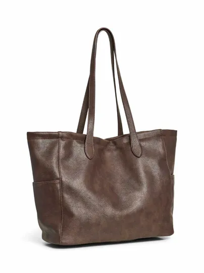 PIECES Shopper Braun Lederimitat PIECES Shopper Braun Lederimitat