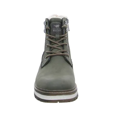 MUSTANG Winter-Boots Khaki Lederimitat 
