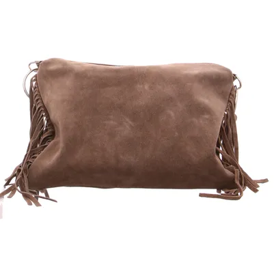 * Umhängetasche Taupe Leder * Umhängetasche Taupe Leder