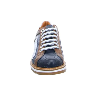 EXTON Halbschuhe Sneaker Blau Leder EXTON Halbschuhe Sneaker Blau Leder