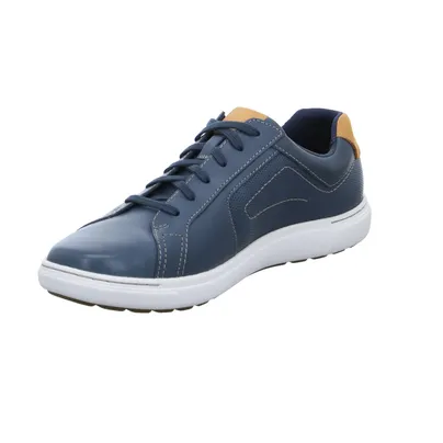 CLARKS Halbschuhe Sneaker Blau Leder CLARKS Halbschuhe Sneaker Blau Leder