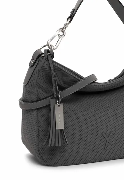 SURI FREY Beuteltasche Grau Lederimitat SURI FREY Beuteltasche Grau Lederimitat