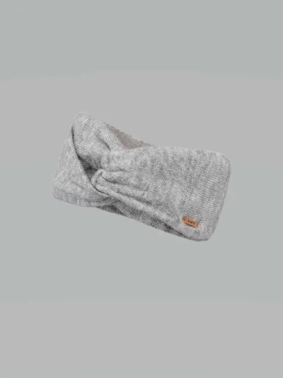 BARTS vorne verschlungen Stirnband Grau Textil 