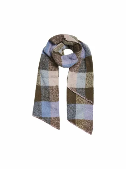 PIECES Karo 65x200cm Schal Blau Textil PIECES Karo 65x200cm Schal Blau Textil