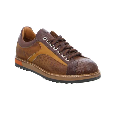 EXTON Halbschuhe Sneaker Cognac Leder EXTON Halbschuhe Sneaker Cognac Leder