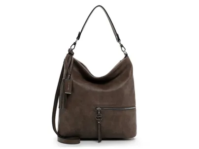 TAMARIS Beuteltasche Taupe Lederimitat TAMARIS Beuteltasche Taupe Lederimitat