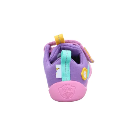 AFFENZAHN Komfortschuh Kleinkinder-Halbschuh Klett Flieder Textil 