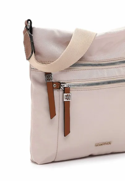 EMILY & NOAH Umhängetasche Beige Textil EMILY & NOAH Umhängetasche Beige Textil