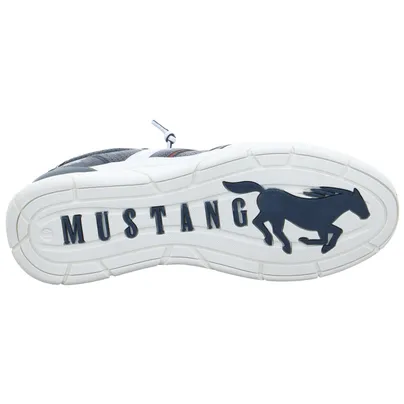 MUSTANG Halbschuhe Sneaker Blau Lederimitat MUSTANG Halbschuhe Sneaker Blau Lederimitat