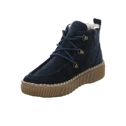 REMONTE Boot Blau Leder REMONTE Boot Blau Leder