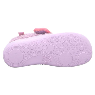 AFFENZAHN Komfortschuh Kinder-Hausschuh Rosa Textil 