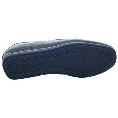 BUGATTI SHOES Halbschuh Blau Leder BUGATTI SHOES Halbschuh Blau Leder