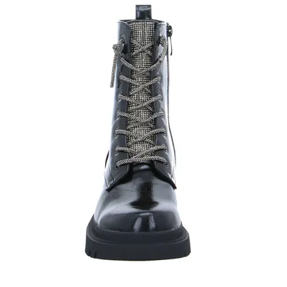 LA STRADA Boot Schwarz Lederimitat LA STRADA Boot Schwarz Lederimitat