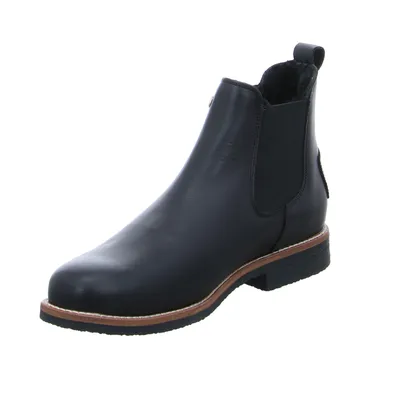 PANAMA JACK mit Lammfell - Innenfutter Boot Schwarz Leder PANAMA JACK mit Lammfell - Innenfutter Boot Schwarz Leder