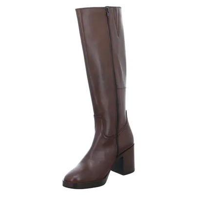 SCHUHENGEL Stiefel Mittelbraun Leder SCHUHENGEL Stiefel Mittelbraun Leder