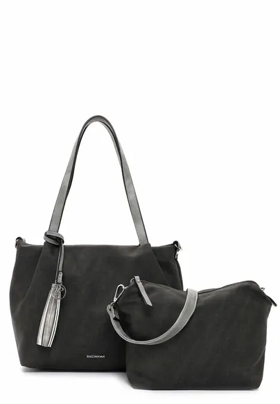 EMILY & NOAH mit Bag in Bag Shopper Grau Lederimitat EMILY & NOAH mit Bag in Bag Shopper Grau Lederimitat