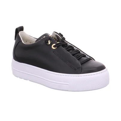 PAUL GREEN Sneaker Schwarz Leder 