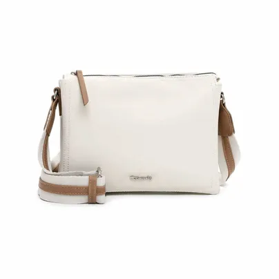 TAMARIS Umhängetasche Offwhite Lederimitat TAMARIS Umhängetasche Offwhite Lederimitat
