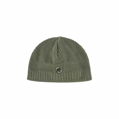 MAMMUT feinmaschig, Logo Mütze Olive Textil MAMMUT feinmaschig, Logo Mütze Olive Textil