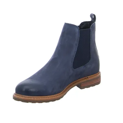 TAMARIS Boot Navy Leder 