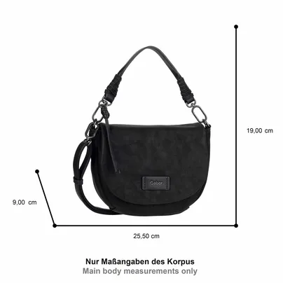 GABOR Henkeltasche Schwarz Lederimitat GABOR Henkeltasche Schwarz Lederimitat
