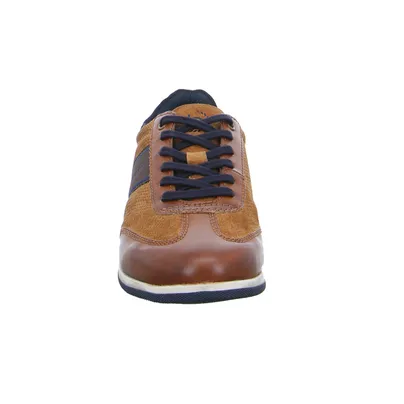 BUGATTI SHOES Halbschuhe Sneaker Cognac Leder 