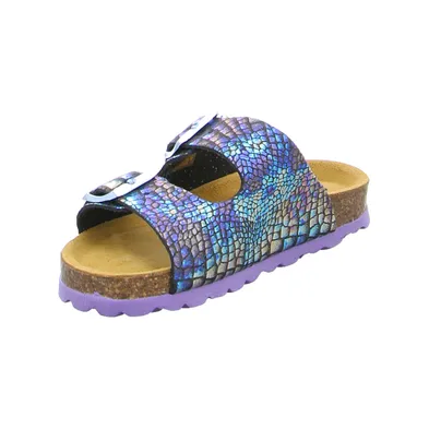 BIOLife Mädchen Kinder-Pantolette Multicolor Lederimitat BIOLife Mädchen Kinder-Pantolette Multicolor Lederimitat