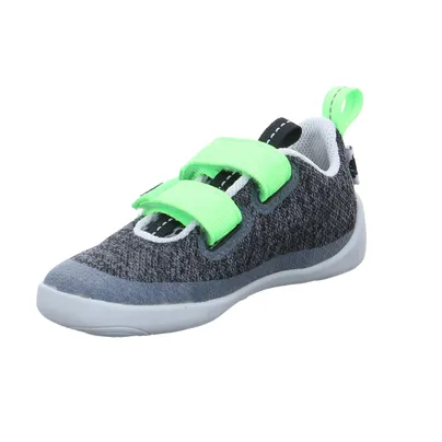 AFFENZAHN Komfortschuh Kleinkinder-Halbschuh Klett Grau Textil AFFENZAHN Komfortschuh Kleinkinder-Halbschuh Klett Grau Textil