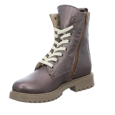 SOMMERKIND Boot Mädchen-Winter-Bottine Bronze Leder SOMMERKIND Boot Mädchen-Winter-Bottine Bronze Leder