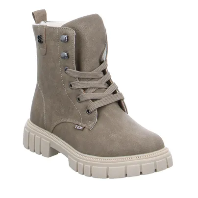 S.OLIVER Bootie Mädchen-Winter-Bottine Taupe Lederimitat S.OLIVER Bootie Mädchen-Winter-Bottine Taupe Lederimitat