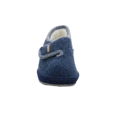 SCHAWOS Hausschuh Blau Textil SCHAWOS Hausschuh Blau Textil
