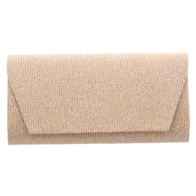 * Clutch / Abendtasche Gold Textil 
