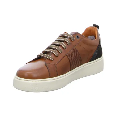 EXTON Halbschuhe Sneaker Cognac Leder EXTON Halbschuhe Sneaker Cognac Leder