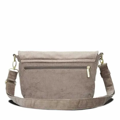 ZWEI Handtasche mit Überschlag Taupe Textil ZWEI Handtasche mit Überschlag Taupe Textil