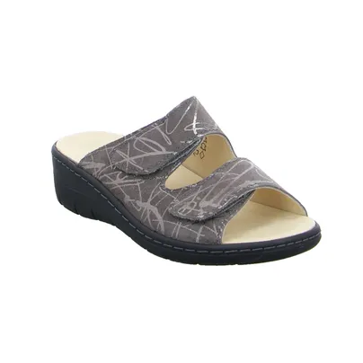 COLLECTION CHRISTA PFAFF Pantolette Grau Leder COLLECTION CHRISTA PFAFF Pantolette Grau Leder