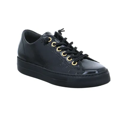 PAUL GREEN Sneaker Schwarz Leder 