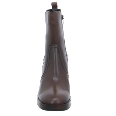 SCHUHENGEL Stiefelette Mittelbraun Leder SCHUHENGEL Stiefelette Mittelbraun Leder