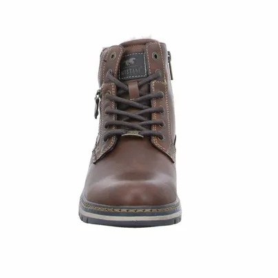 MUSTANG Winter-Boots Cognac Lederimitat 
