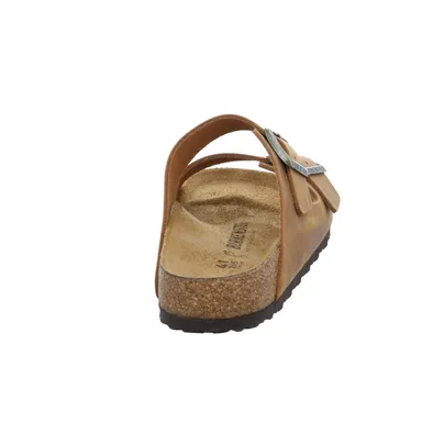 BIRKENSTOCK Normale Breite Bio-Mûles Cognac Leder BIRKENSTOCK Normale Breite Bio-Mûles Cognac Leder