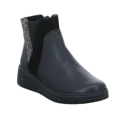 VAN DER LAAN mit 2RV Comfort-Stiefelette Schwarz Leder VAN DER LAAN mit 2RV Comfort-Stiefelette Schwarz Leder
