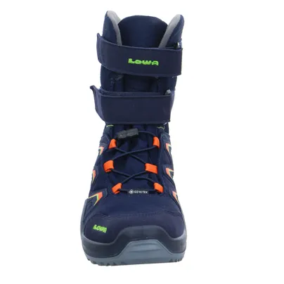 LOWA Winterstiefel Unisex Kleinkinder-Snowboot  Membran Dunkelblau Lederimitat 