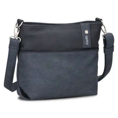 ZWEI Jana Beuteltasche Blau Lederimitat ZWEI Jana Beuteltasche Blau Lederimitat