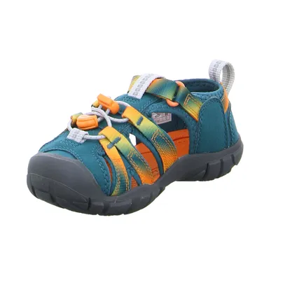 KEEN Mit Zehenschutz Kleinkinder-Sandale Grün Textil 