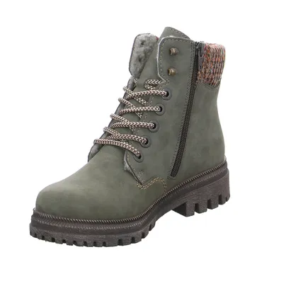 RIEKER Boot Olive Lederimitat RIEKER Boot Olive Lederimitat