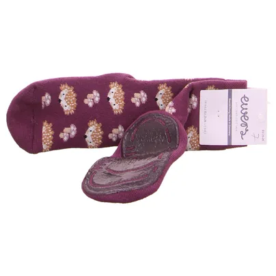 EWERS Vollsohle, Igel Antirutsch-Socken Violette Textil EWERS Vollsohle, Igel Antirutsch-Socken Violette Textil